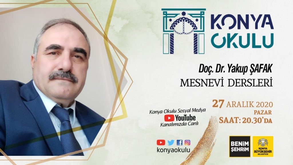 Doç. Dr. Yakup ŞAFAK – MESNEVİ DERSLERİ – 27.12.2020