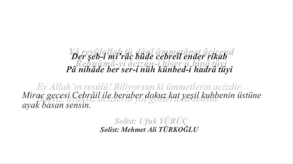 DÜGÂH NA’T-İ MEVLÂNÂ