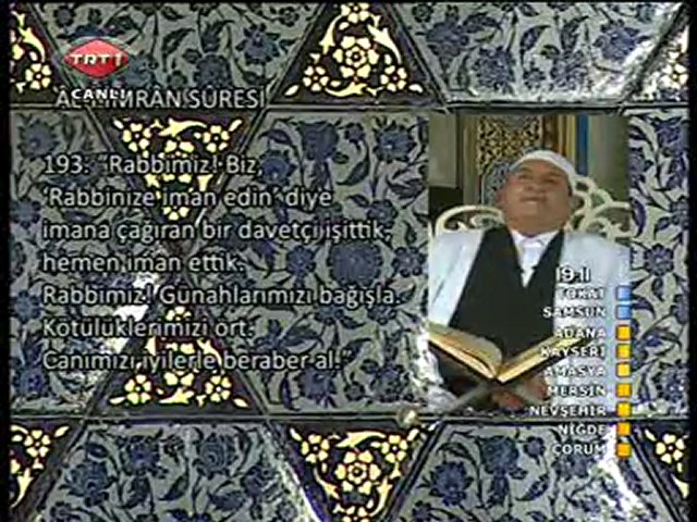AHMED NAİNA ALİ İMRAN SURESİ RAMAZAN 2010 TRT 1